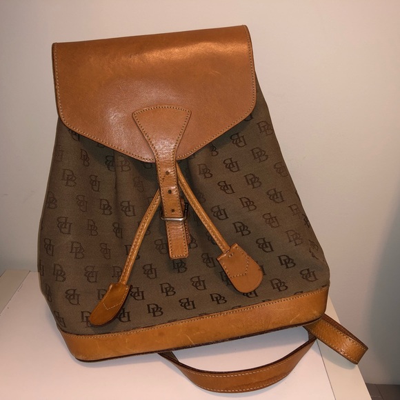 Dooney & Bourke Handbags - Signature Monogram Drawstring Backpack